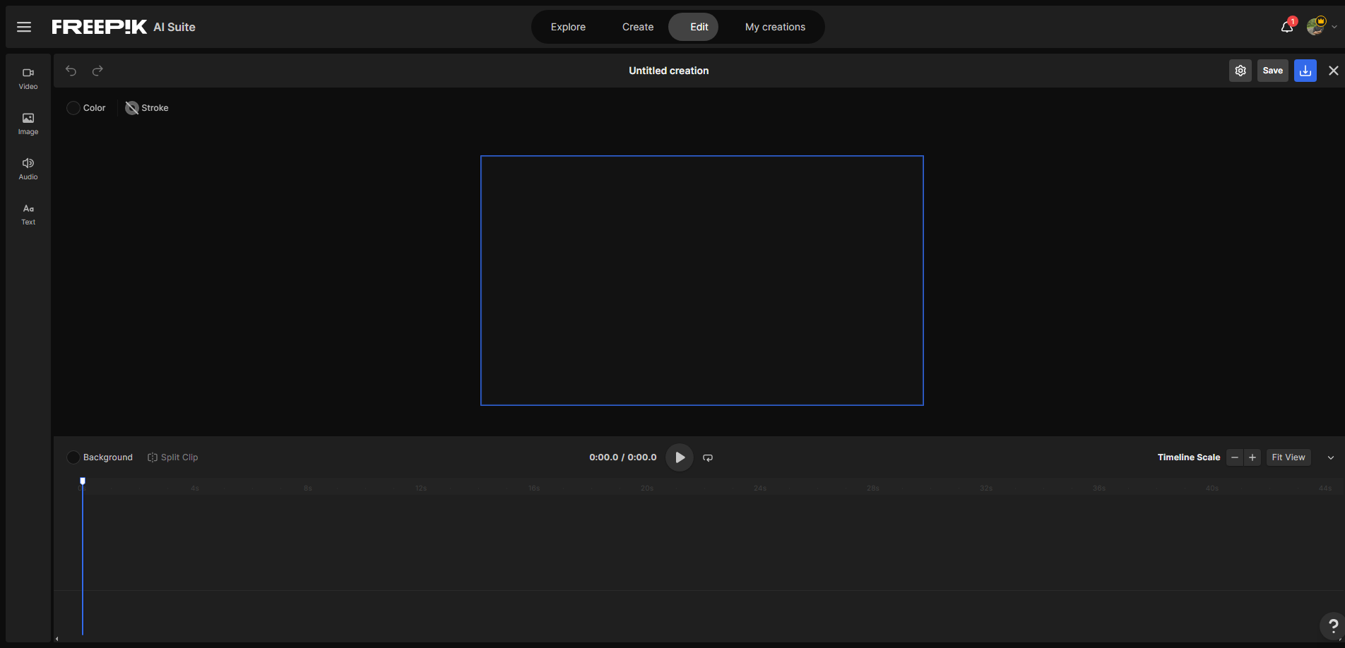 Freepik Video Editor