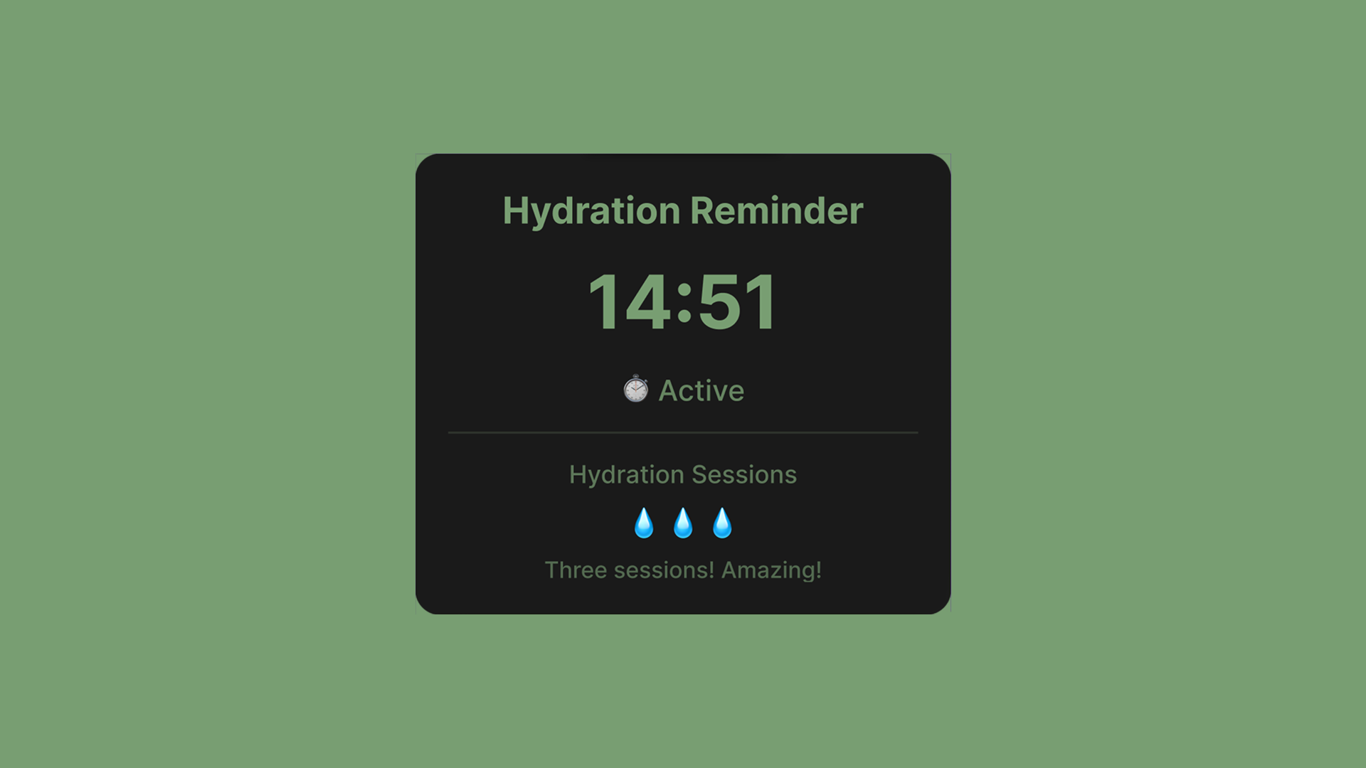 Hydrate - Reminder - Figma Widget
