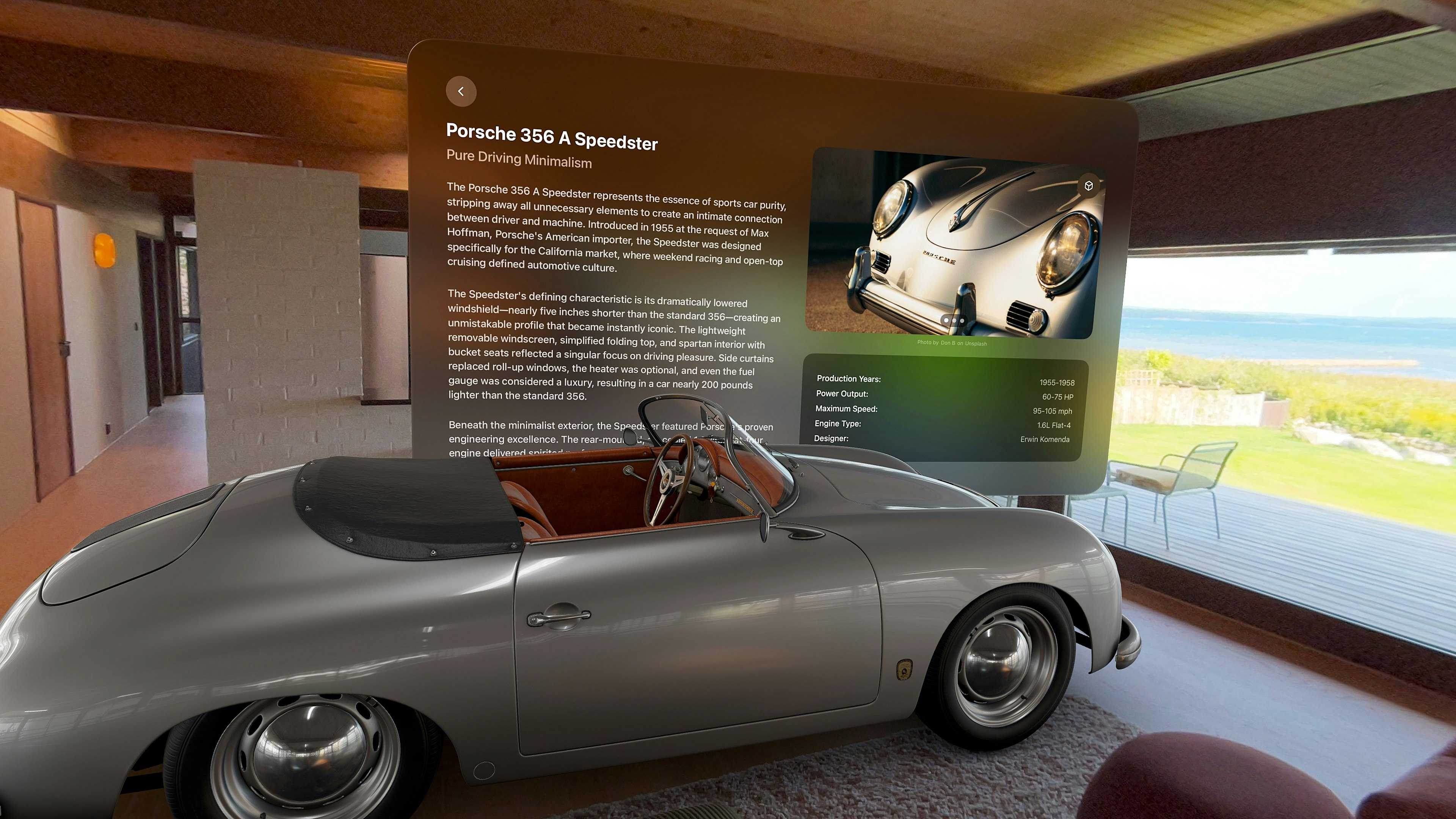 Caradise for Apple Vision Pro