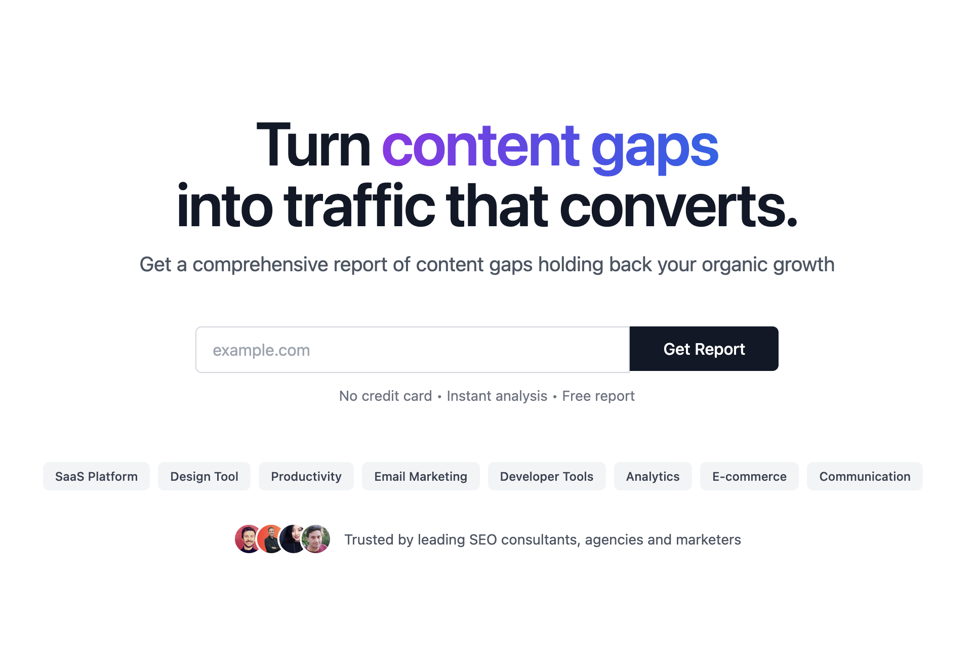Content Gap Report for LLM SEO