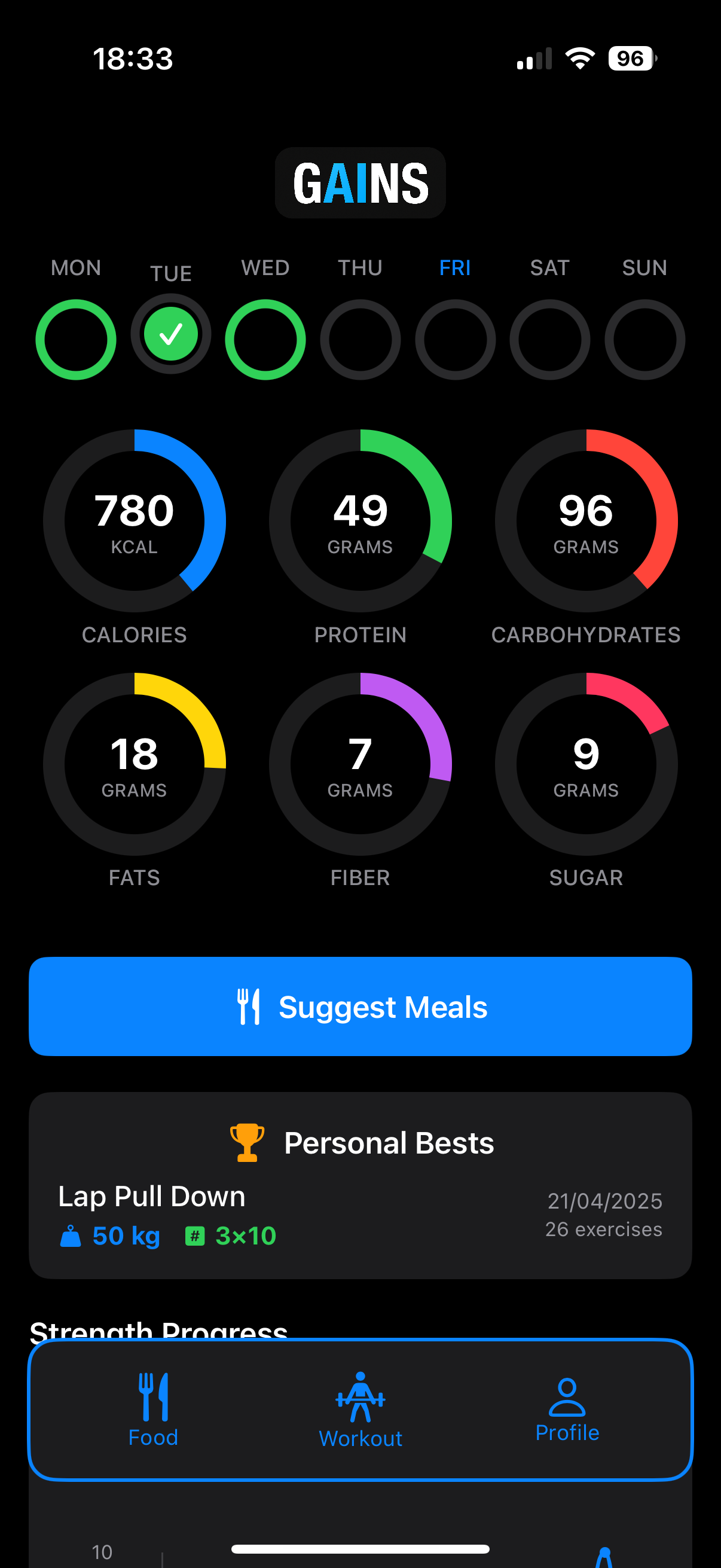 GAINS - Fitness Tracker