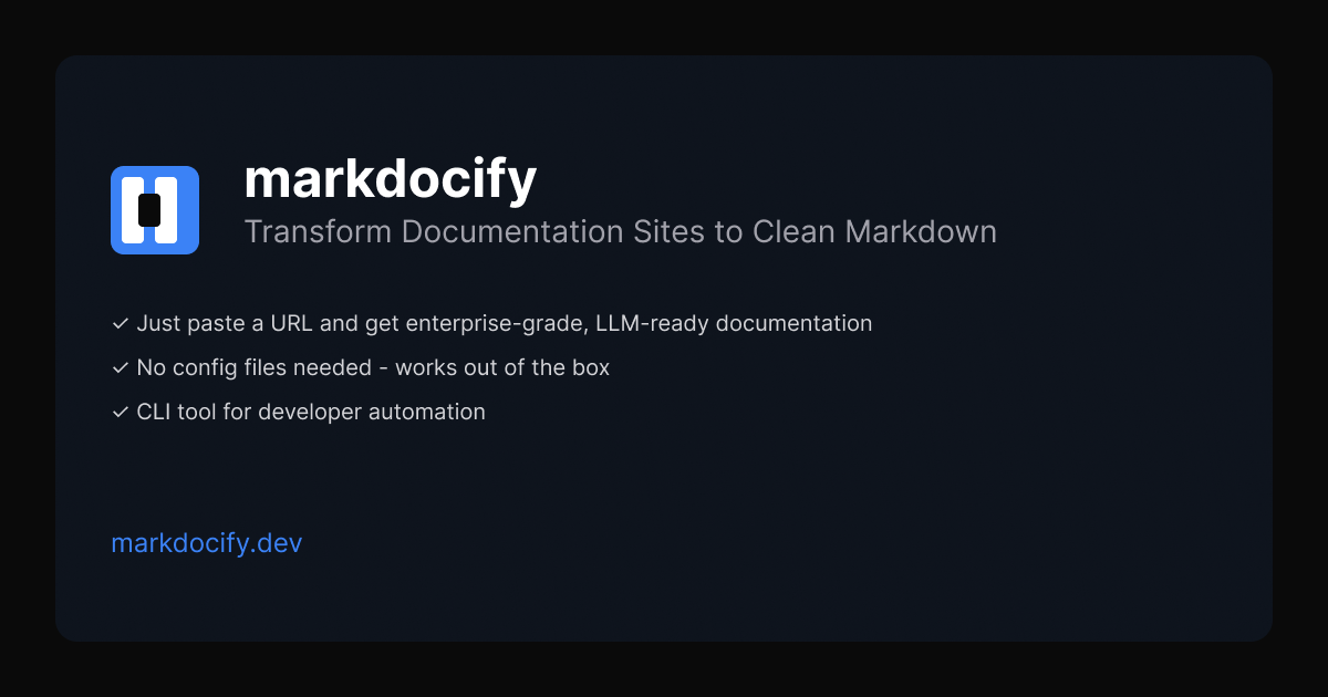markdocify.dev
