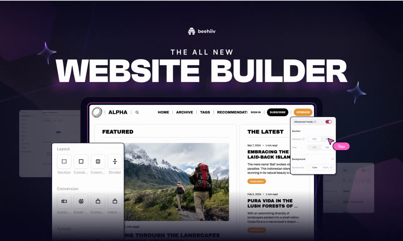 A Website Builder for Everyone