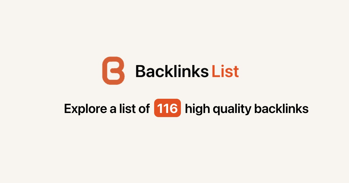 Backlinks List
