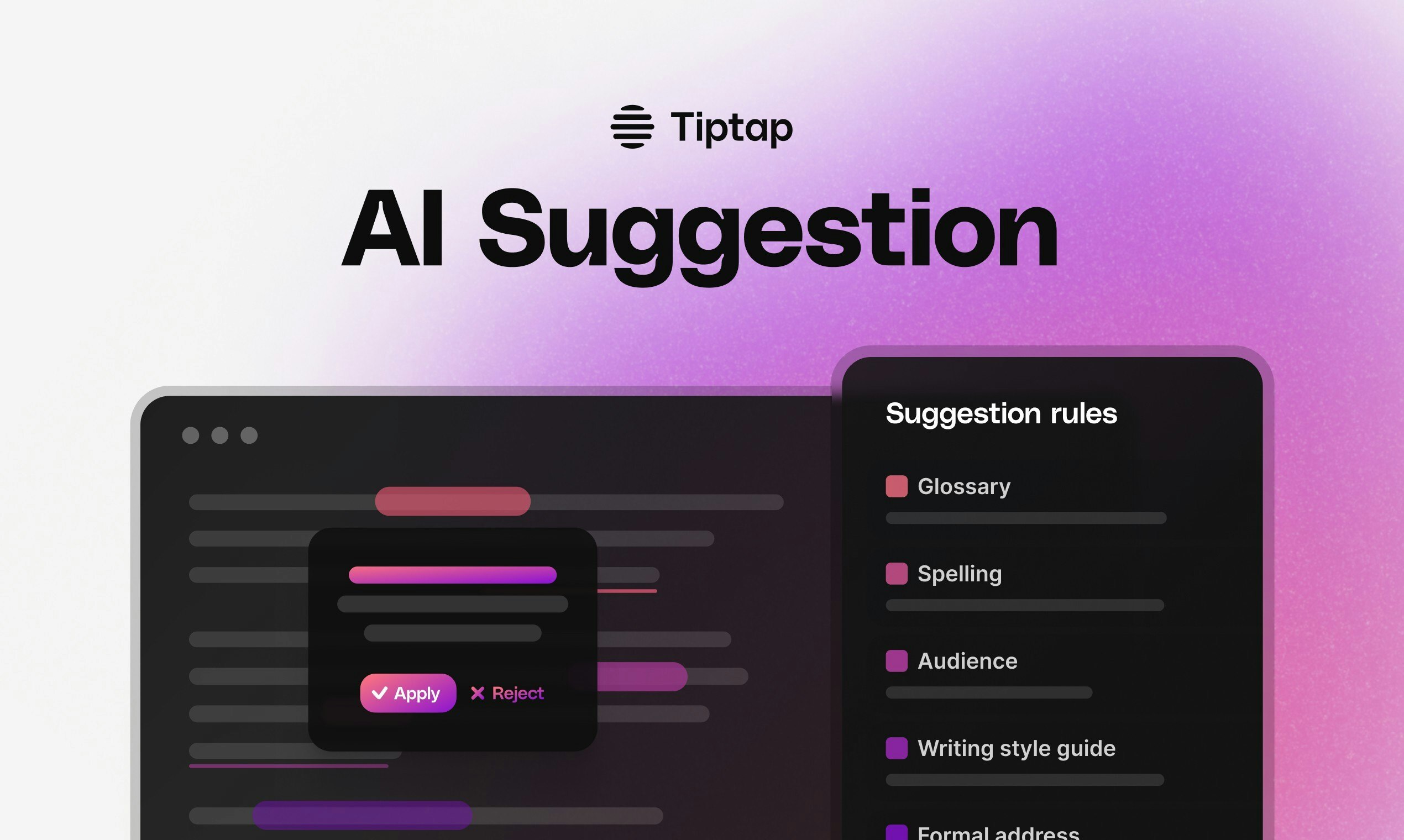 Tiptap AI Suggestion