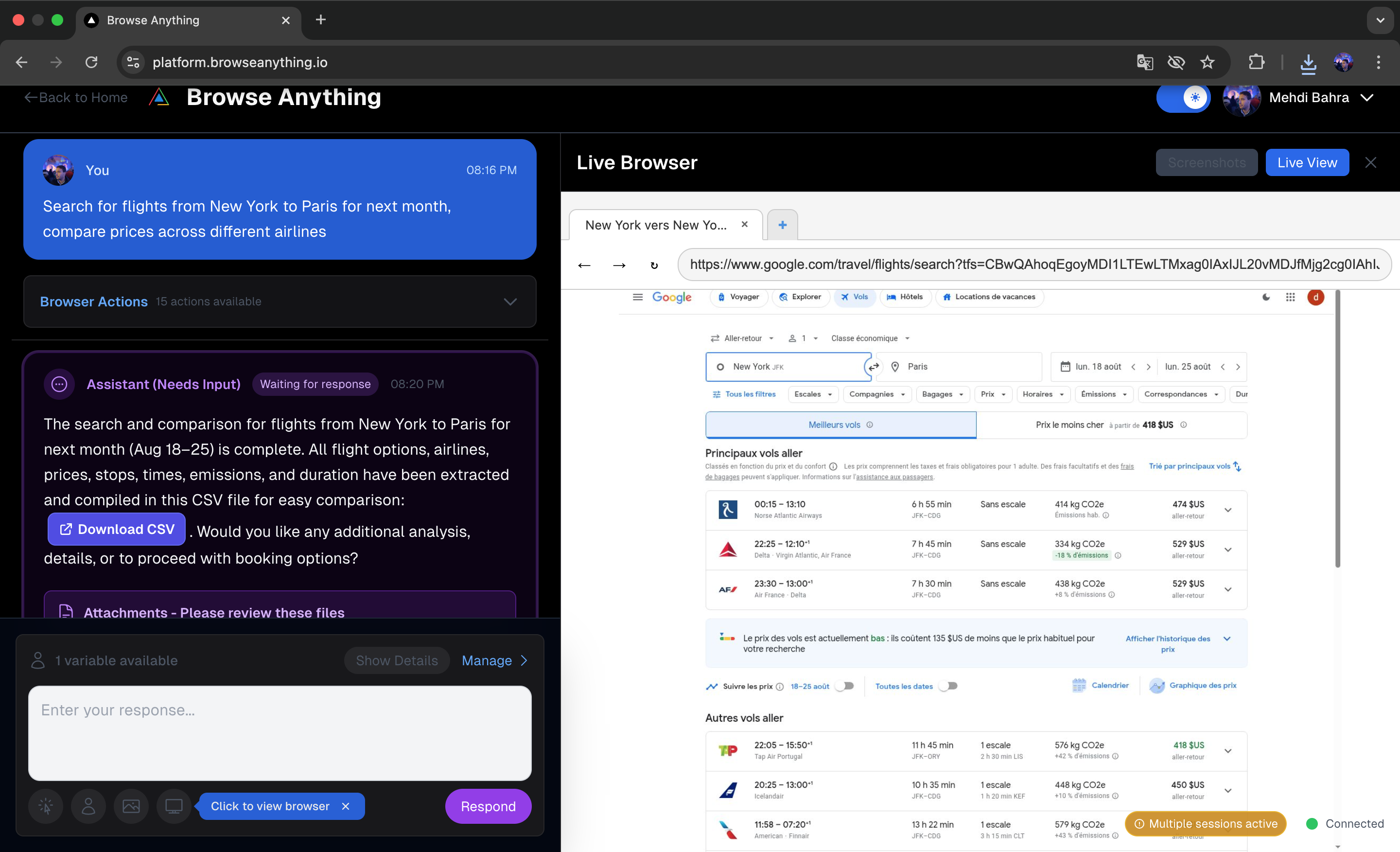 Browse anything (AI browser agent)