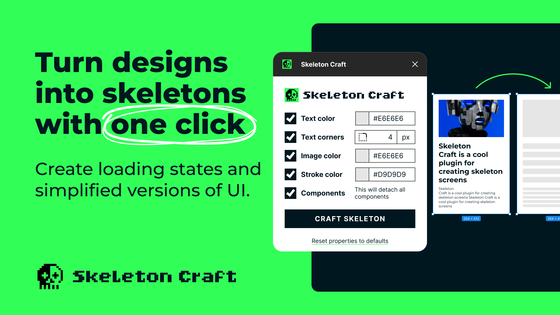 Skeleton Craft – Figma plugin