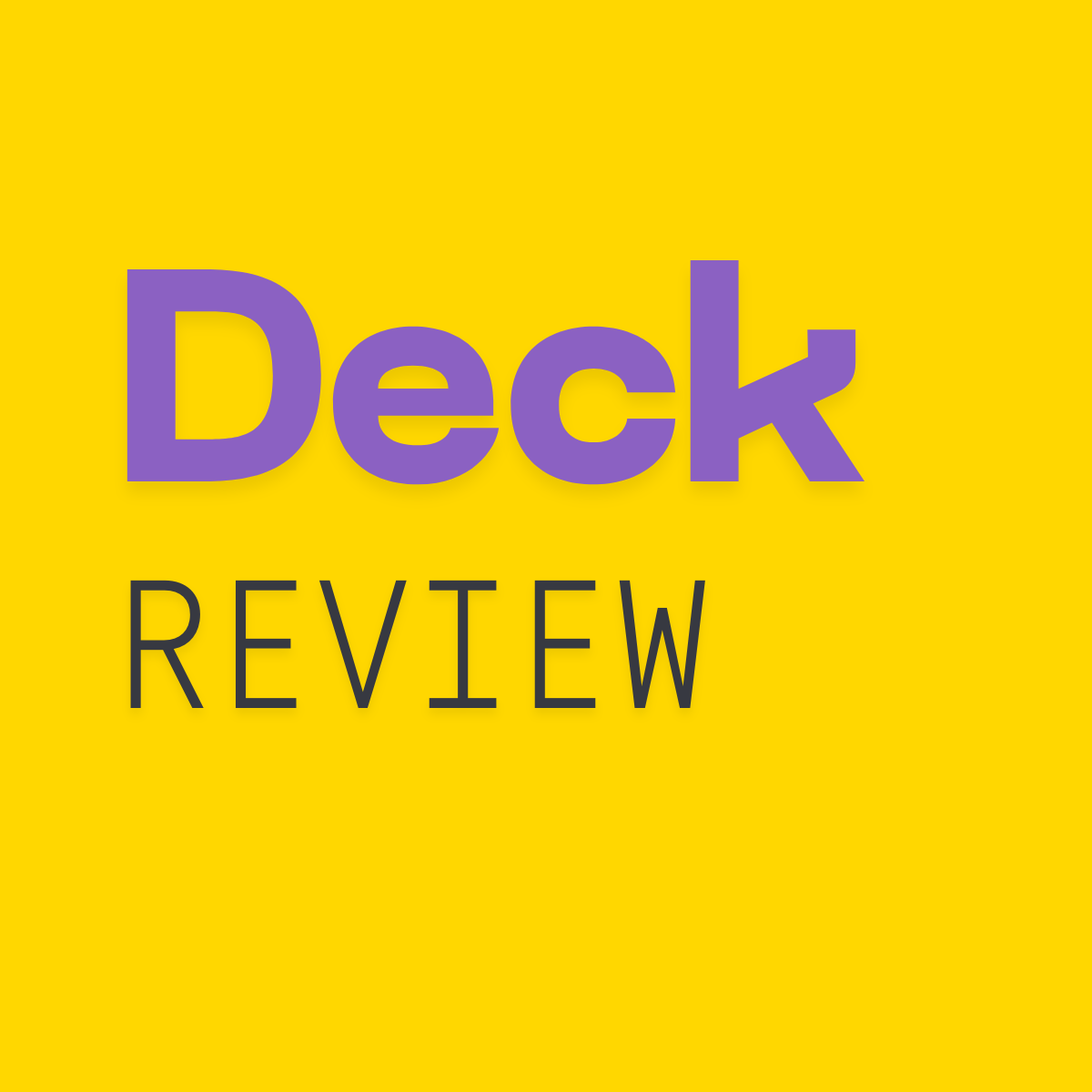 Startup Deck Review