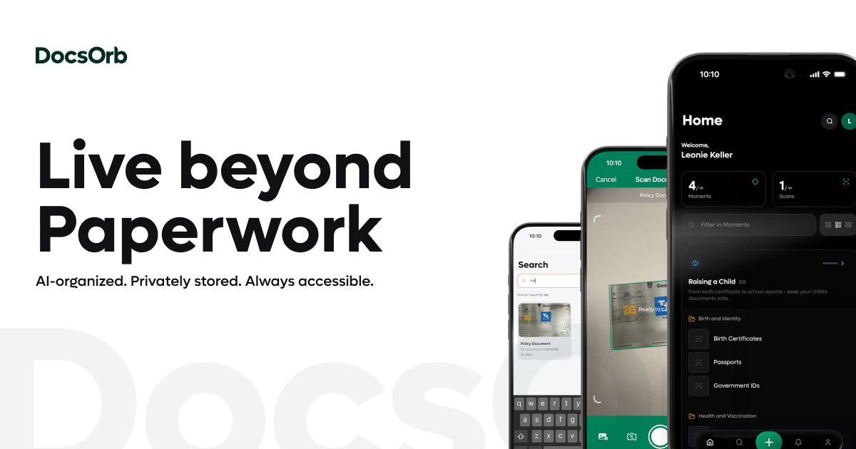 DocsOrb: Organise personal documents