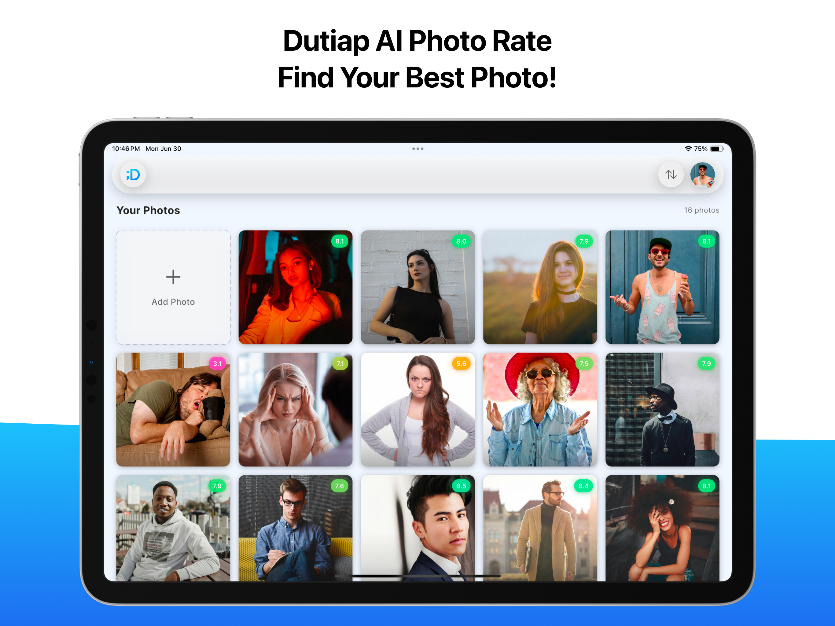 Dutiap AI Photo Rate & Style Insights