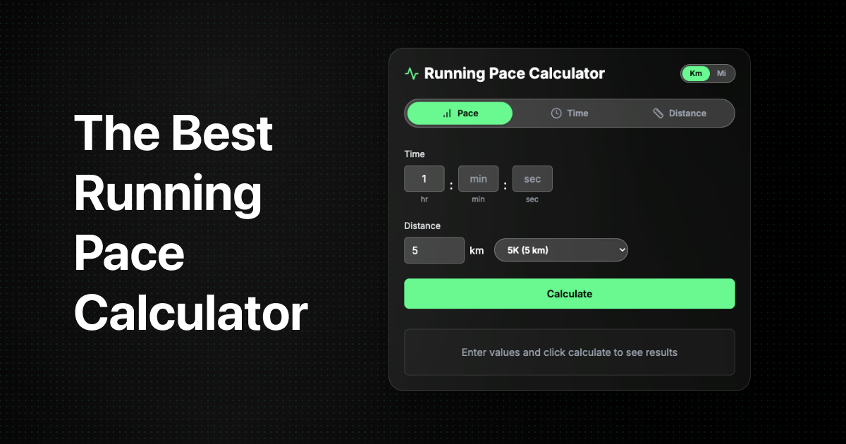 Running Pace Calculator