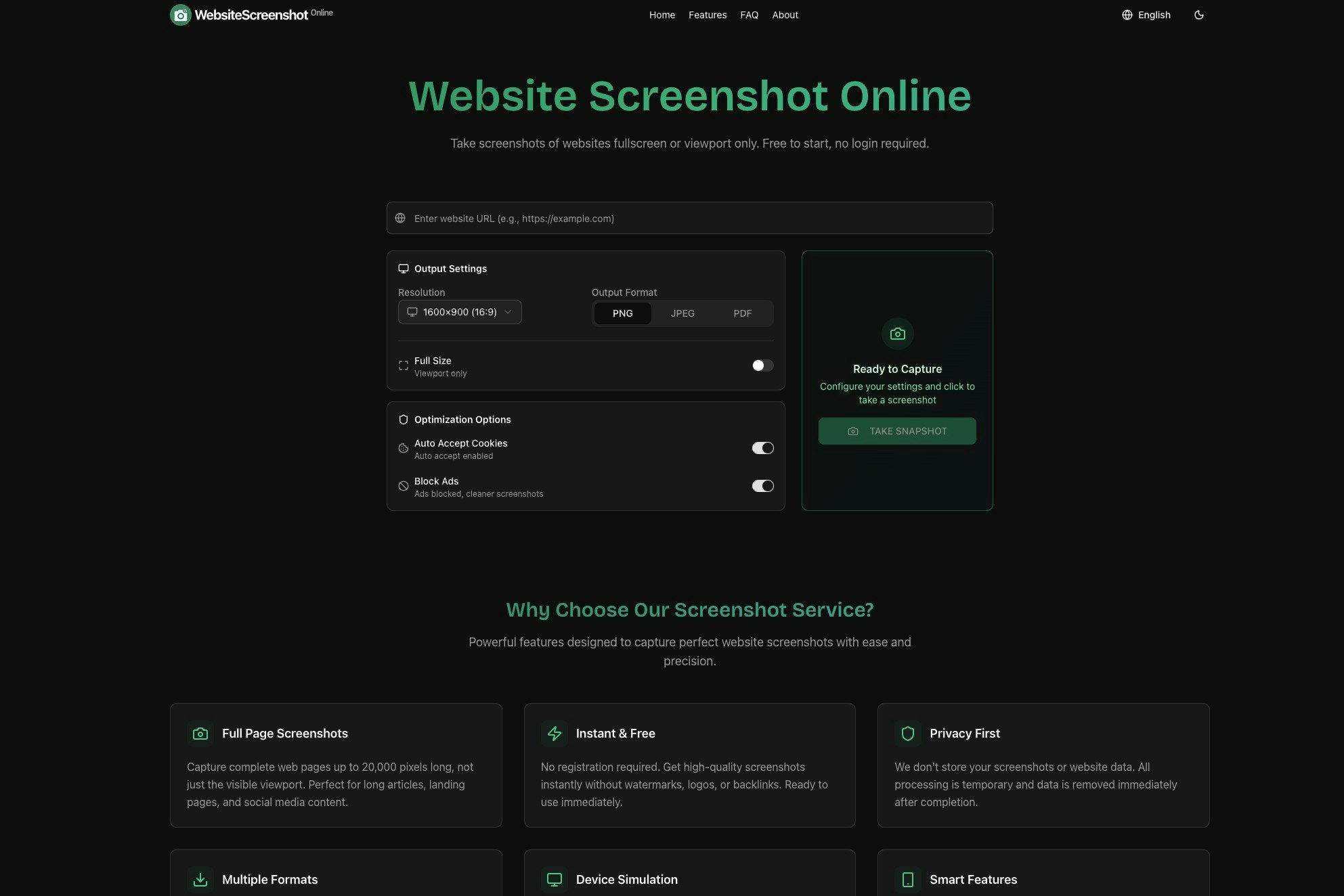Website Screenshot Online